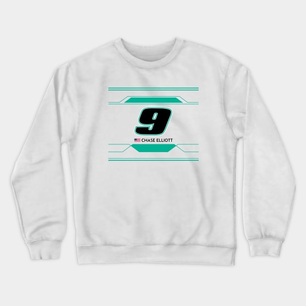 Chase Elliott #9 2023 NASCAR Design Crewneck Sweatshirt by AR Designs 